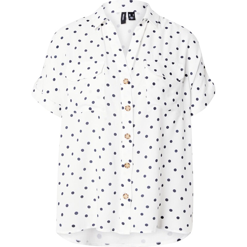 VERO MODA Blúzka VMBUMPY námornícka modrá / biela 65653697