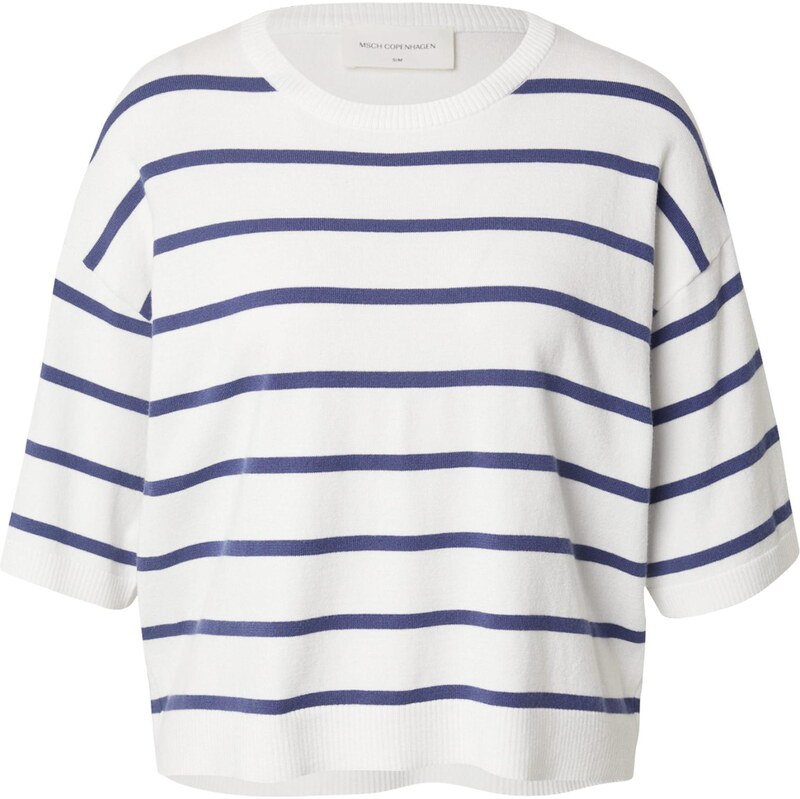 MSCH COPENHAGEN Sveter Geanine Rachelle námornícka modrá / šedobiela 64131457
