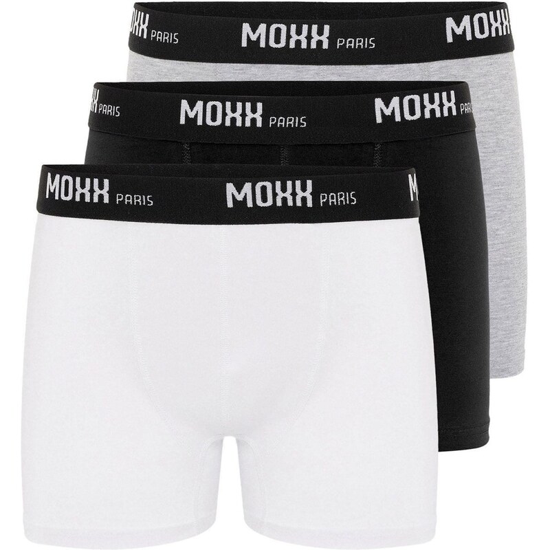 Moxx Paris Boxerky sivá melírovaná / čierna / biela 65653741