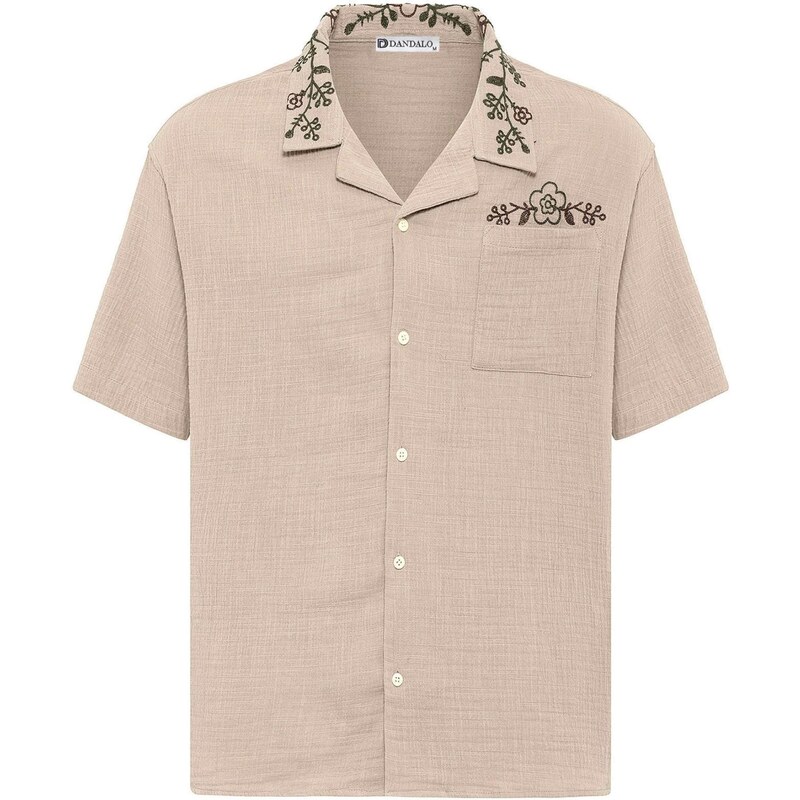 Dandalo Košeľa tmavohnedá / hnedá melírovaná / tmavozelená 65653770