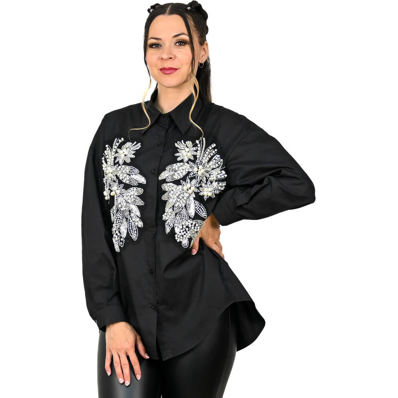 Čierna elegantná blúzka Paloma 63788956