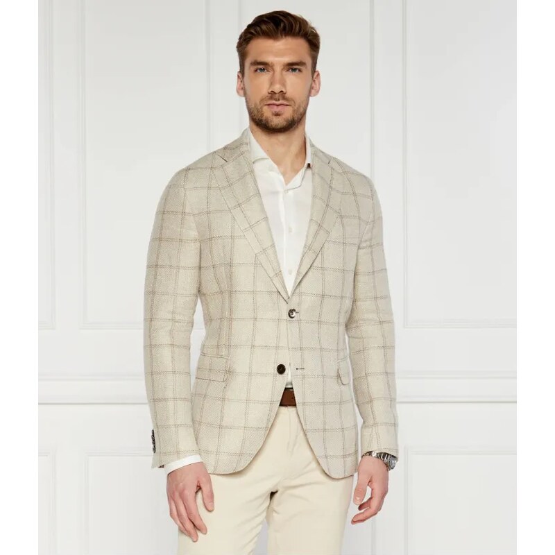 Oscar Jacobson Sako Ferry Soft | Regular Fit | s prímesou ľanu 50272602