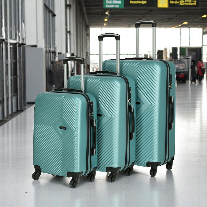 ORMI Cestovný plastový kufor Folker veľkosť SADA, svetlo modrý 66436405