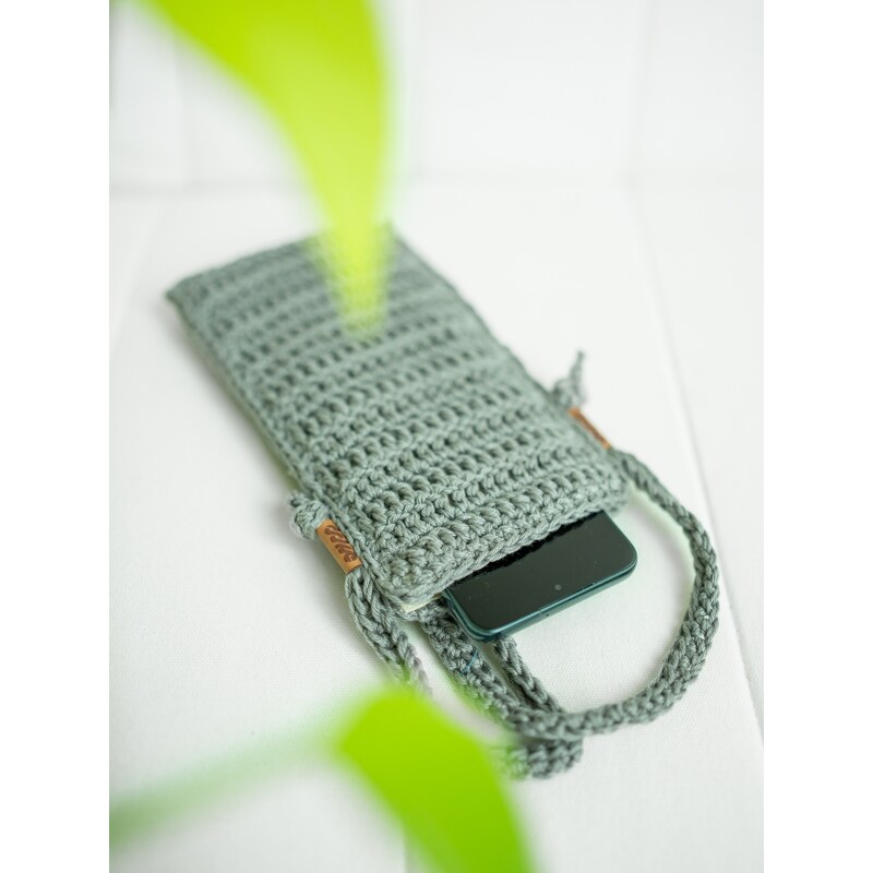 DOKE Háčkovaná taška na telefon grey 63926642