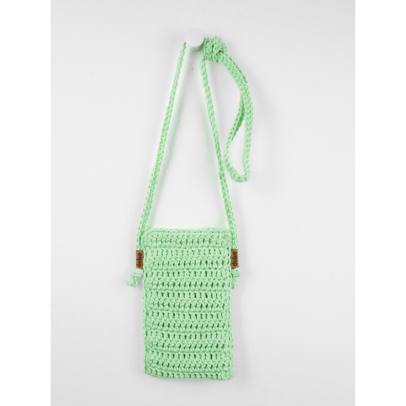 DOKE Háčkovaná taška na telefon green 63926641