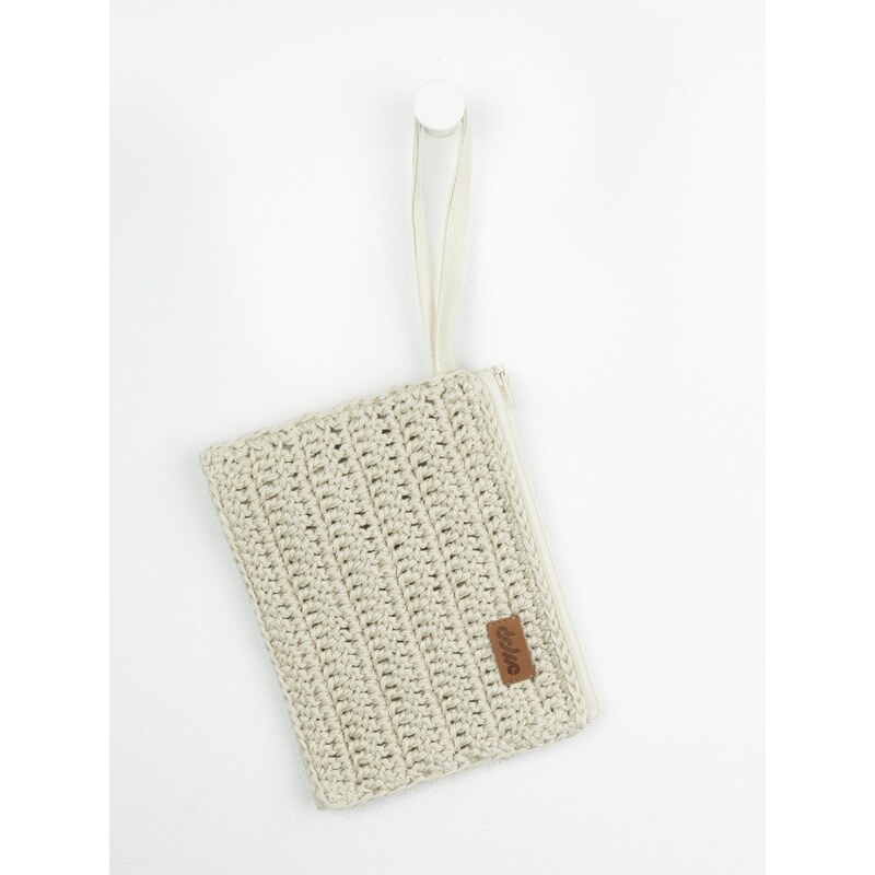 DOKE Háčkované vrecko Cat cream 63926645