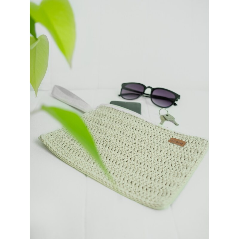 DOKE Háčkovaná taška na ruku Cat cream 63926656