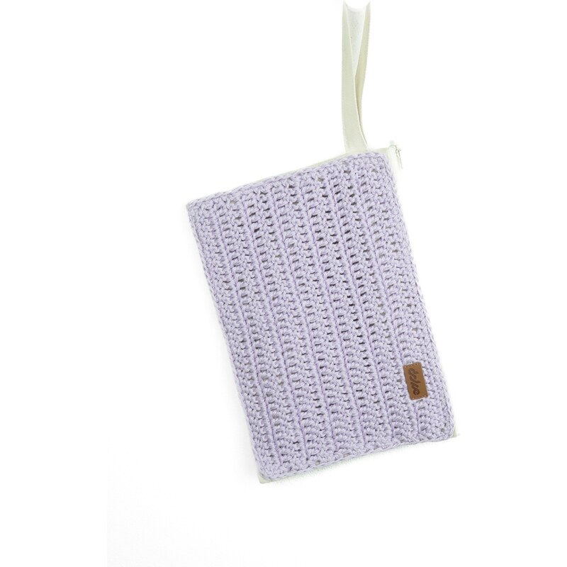 DOKE Háčkovaná taška na ruku Cat lavender 63909732