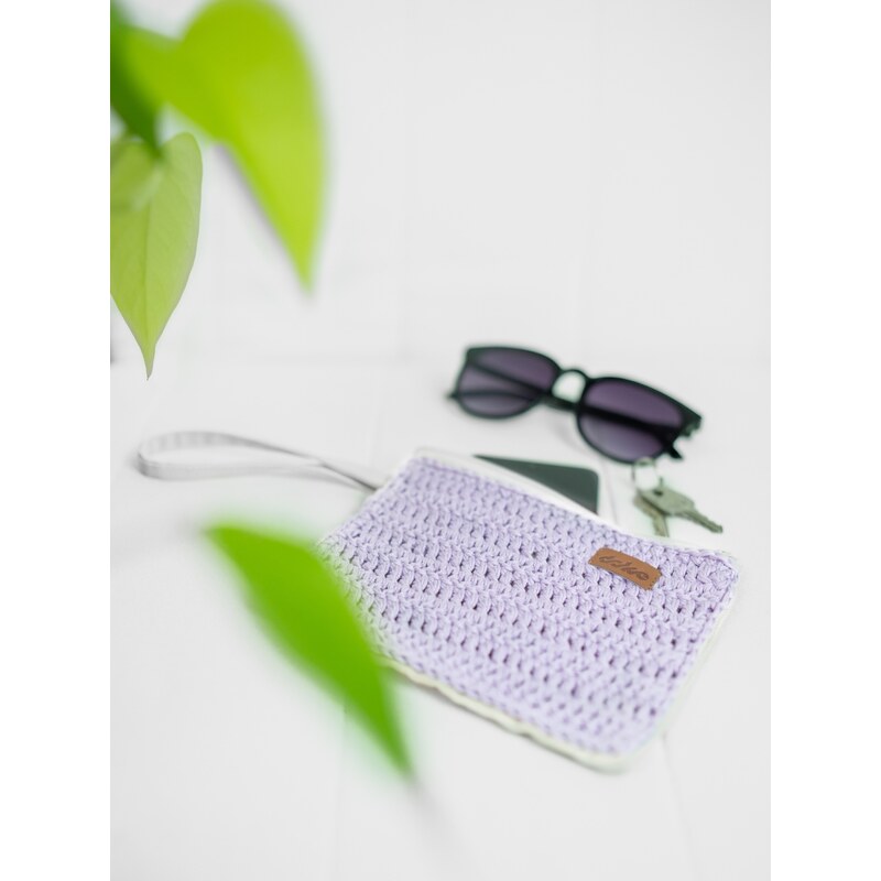 DOKE Háčkované vrecko Cat lavender 63926653