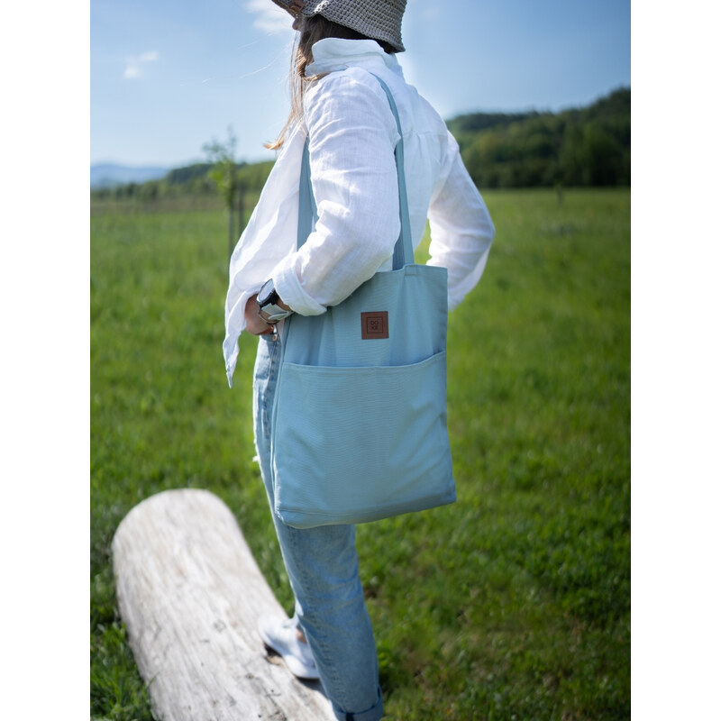 DOKE Bavlnená taška Pocket blue 63926663