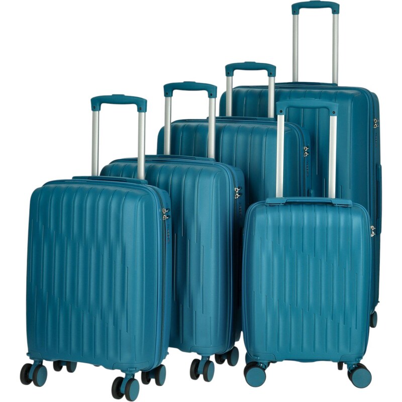 ORMI Cestovný plastový kufor Galaxy veľkosť SADA, modrý 66436403