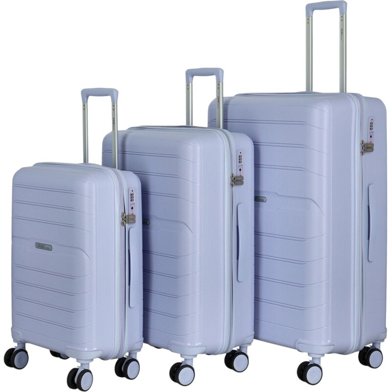 ORMI Cestovný plastový kufor Lamar veľkosť SADA, svetlo fialový 66436387