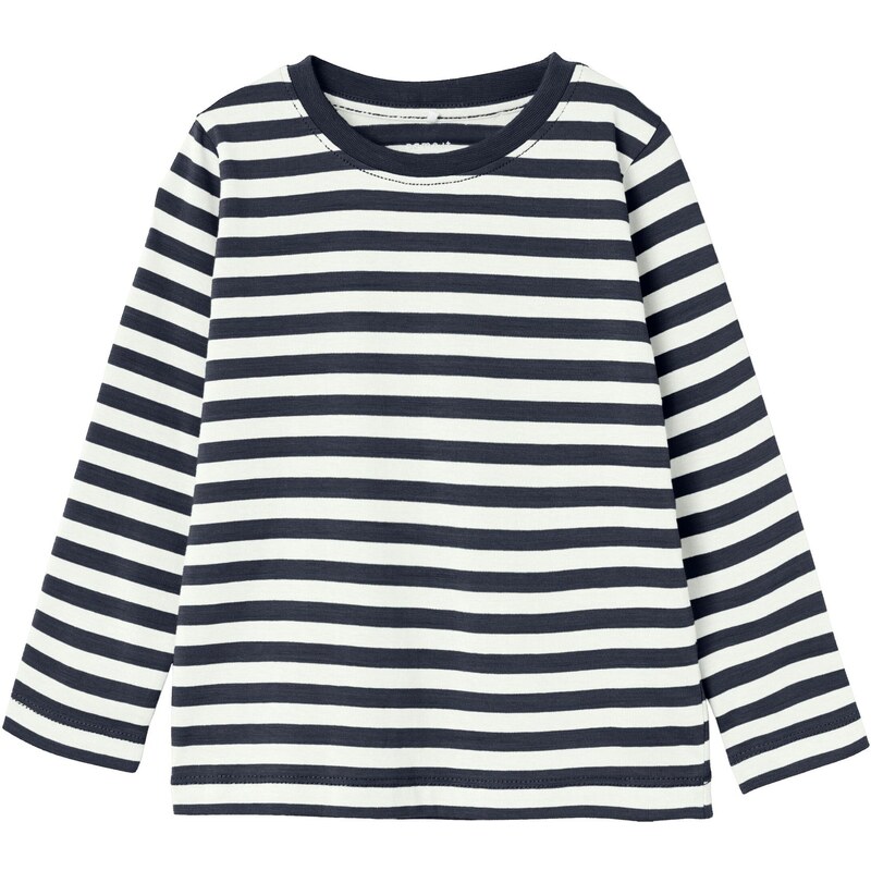 NAME IT Tričko NMMSalmo námornícka modrá / šedobiela 54800568