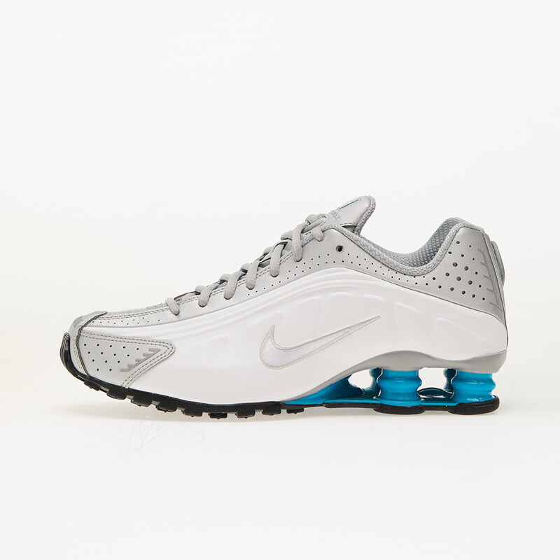 Nike Shox R4 Metallic Silver/ Blue Lagoon-White 63893741
