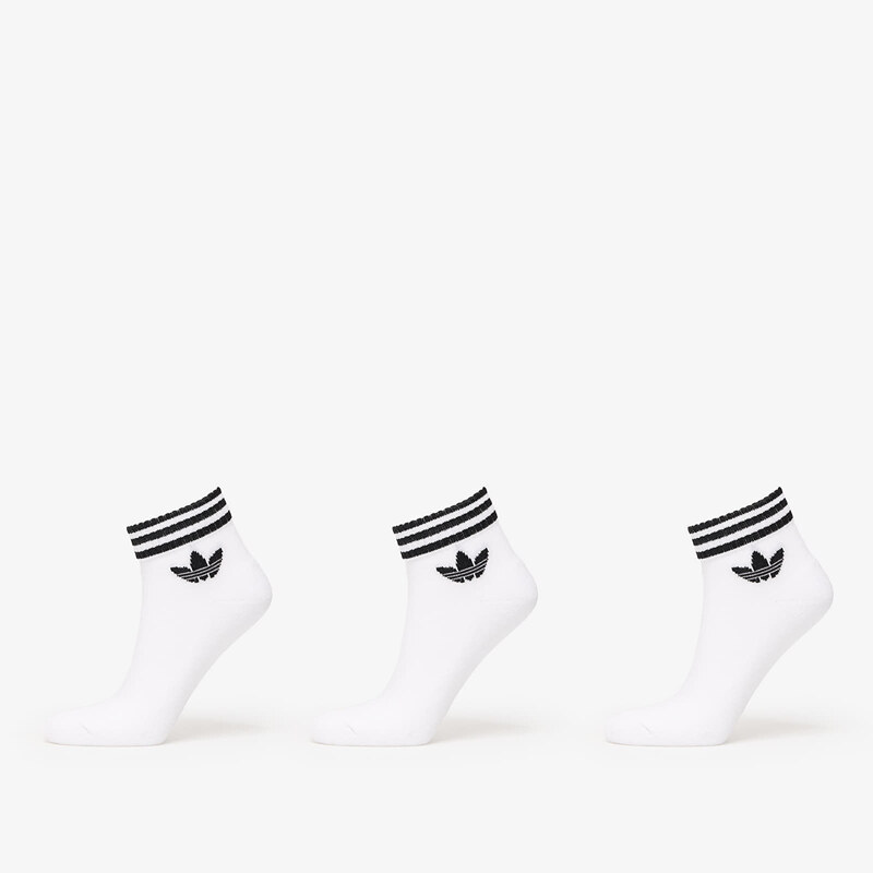adidas Originals Ponožky adidas 3-Stripes Ankle Socks 3-Pack White S 63893758