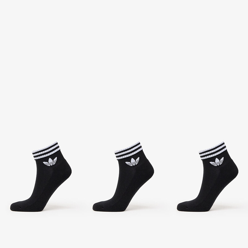 adidas Originals adidas 3-Stripes Ankle Socks 3-Pack Black L 63893728