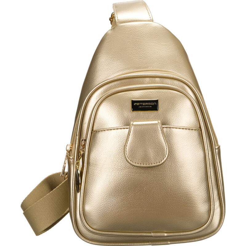 Peterson Sportovní dámská zlatá kabelka přes rameno PTN SSY-1-PIL 63894088