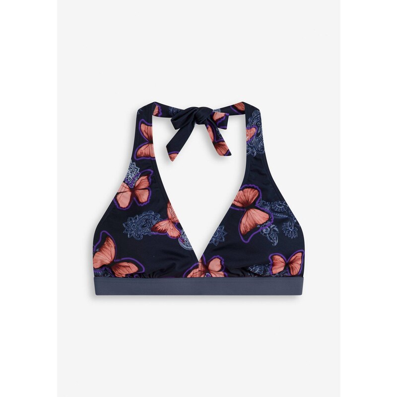 bonprix Bikinová podprsenka neckholder, farba modrá 63477619