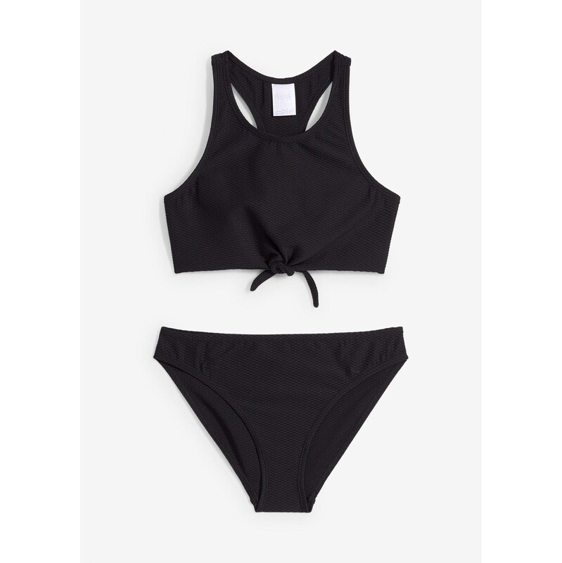 bonprix Bikiny (2-dielne), zo štruktúrovaného materiálu, farba čierna 63894150