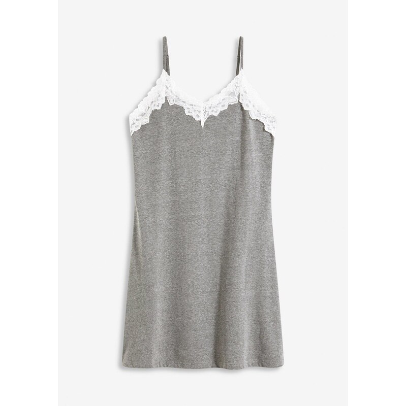 bonprix Nočná košeľa na ramienka, farba šedá 63894209