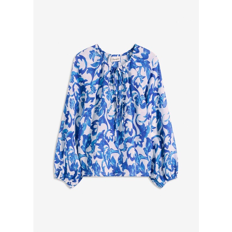 bonprix Tuniková blúzka, potlačená, farba biela 63894369