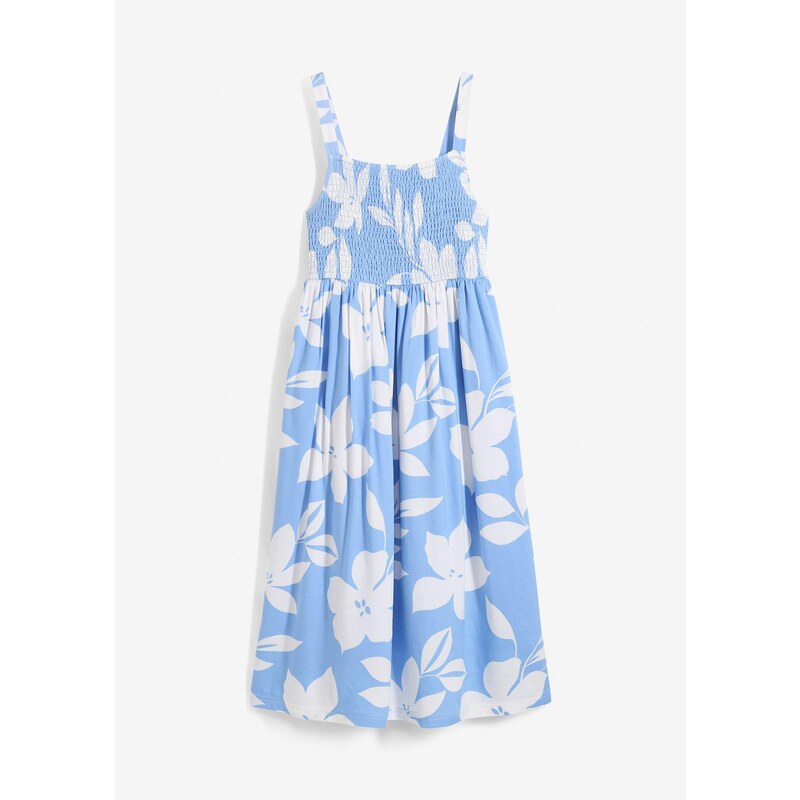 bonprix Šaty z padavej viskózy, farba modrá 63894381