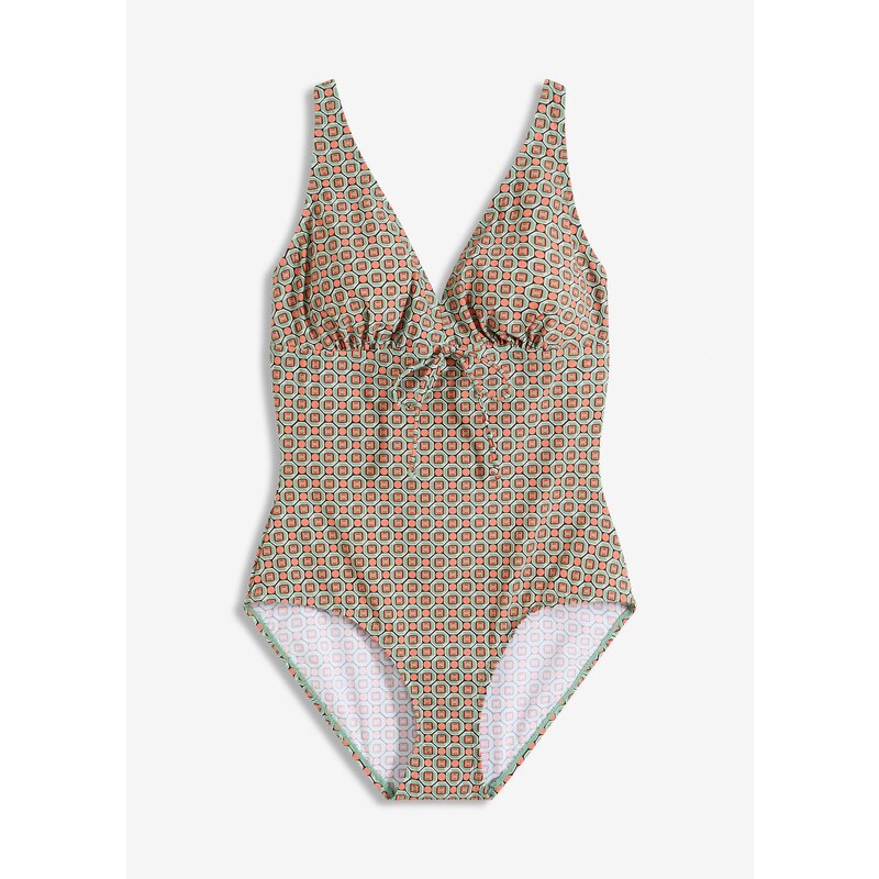 bonprix Jednodielne sťahovacie plavky s ľahko tvarujúcim efektom, 63894387