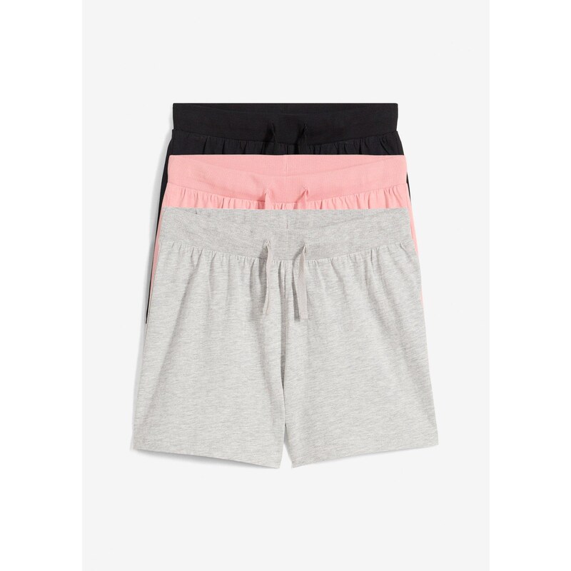 bonprix Džersejové šortky (3 ks v balení) z čistej bio bavlny, farba 63894401