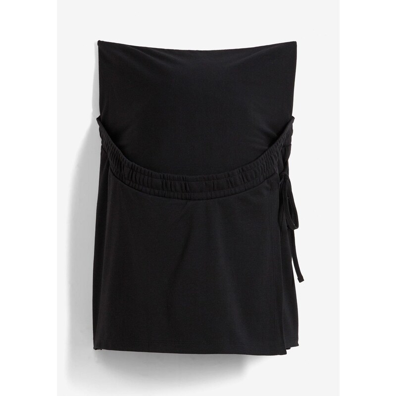 bonprix Materská nohavicová sukňa z bio bavlny, farba čierna 63894417