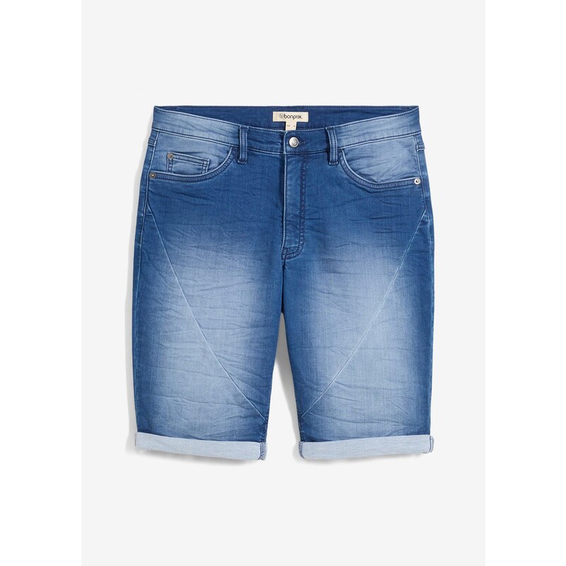 bonprix Teplákové bermudy, Relaxed Fit, farba modrá 63894427