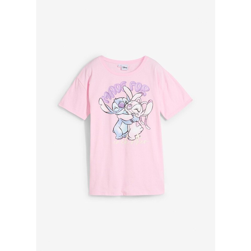bonprix Tričko Disney Stitch z čistej bavlny, farba ružová 63894531