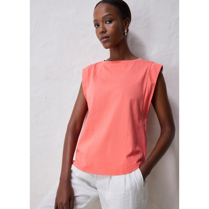 bonprix Tričko s podielom hodvábu, farba ružová 63894179