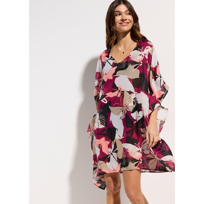 bonprix Tunikové šaty oversize, farba fialová 63894514