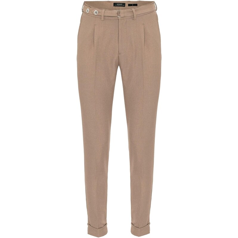 Antioch Plisované nohavice farba ťavej srsti 65647471