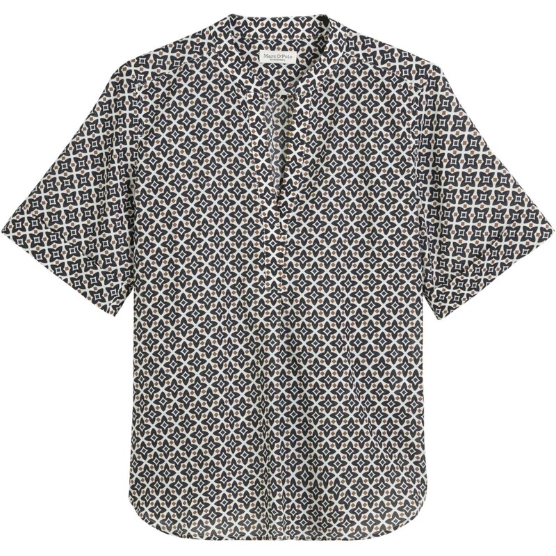 Marc OPolo Blúzka námornícka modrá / hnedá / biela 63898302