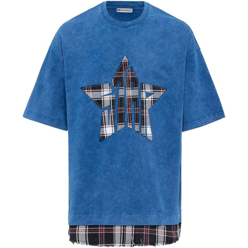 Dandalo Tričko slonová kosť / indigo / gaštanová 64521015