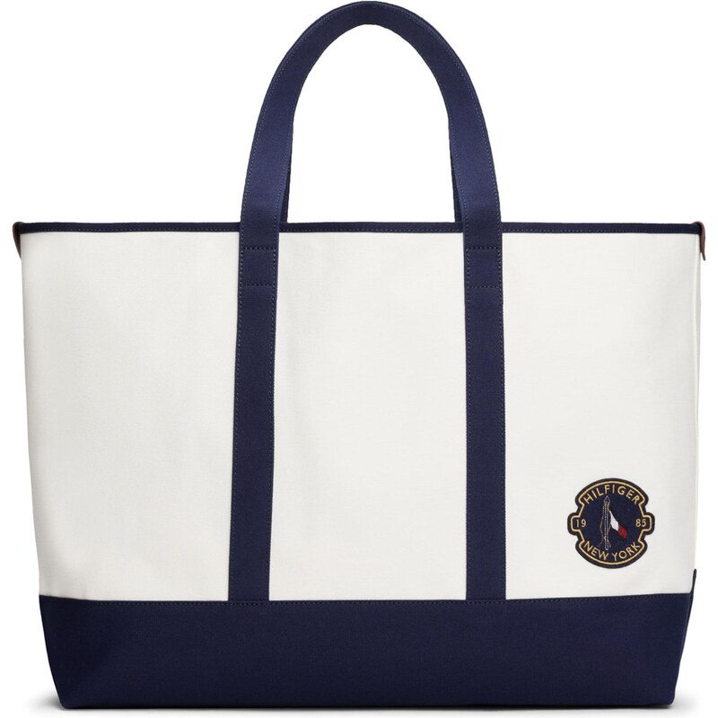 TOMMY HILFIGER Shopper modrá / biela 63898509
