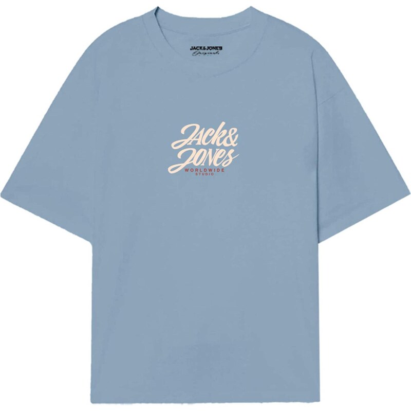 Jack & Jones Junior Tričko nebielená / svetlomodrá / karmínovo červená 63898549