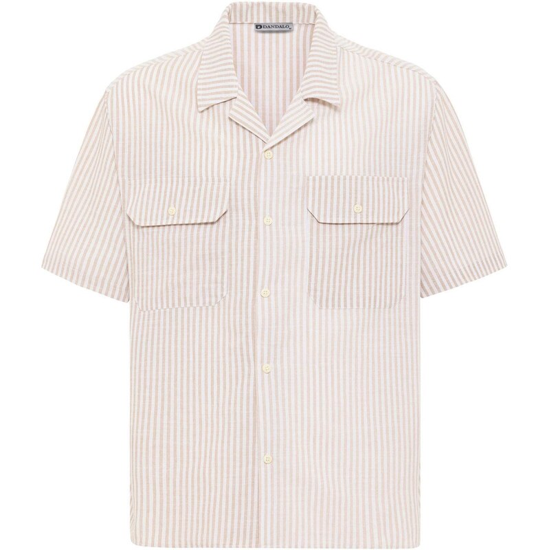 Dandalo Košeľa béžová / biela ako vlna 65653870