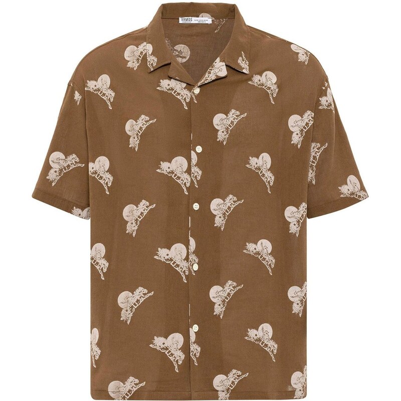 Dandalo Košeľa svetlobéžová / karamelová 65654091