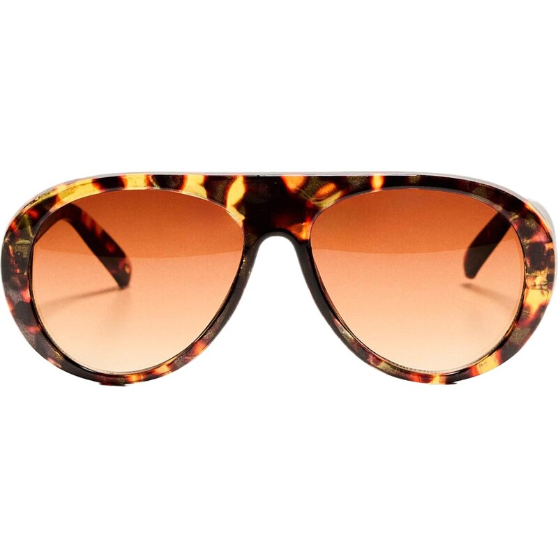 Bershka Slnečné okuliare karamelová / koňaková / tmavohnedá / čierna 65880151