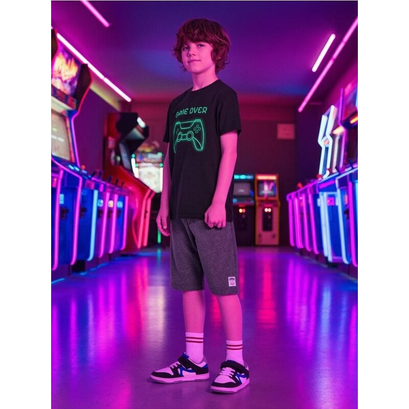 Sinsay - Kraťasy - tmavosivá 65749045