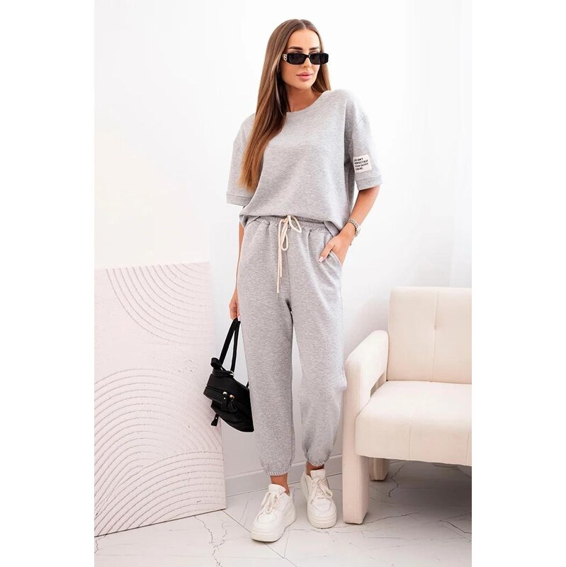 MladaModa Viskózová tepláková súprava s krátkym rukávom model 7396 67507035