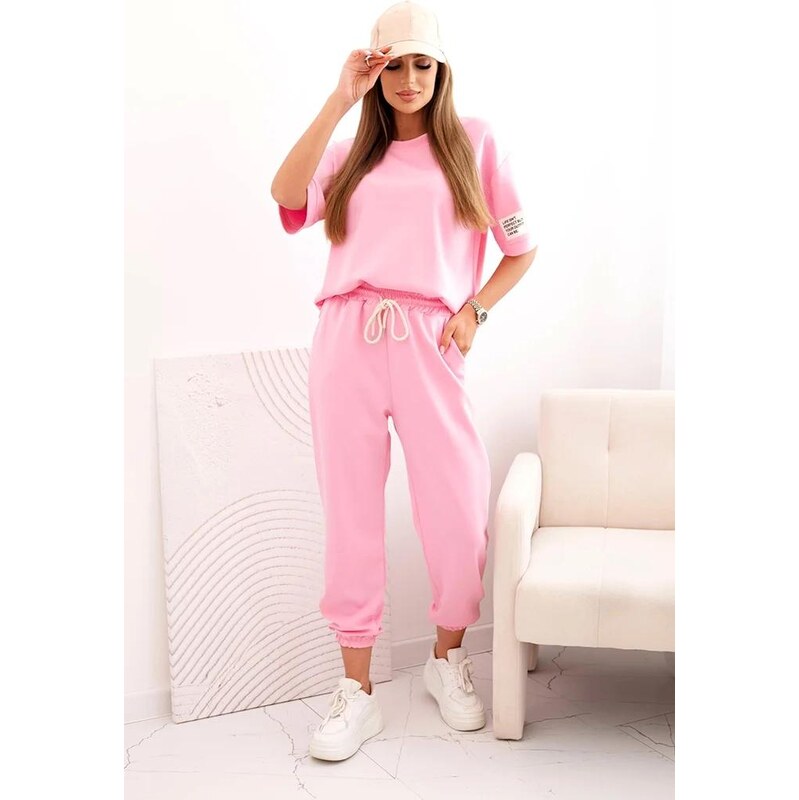 MladaModa Viskózová tepláková súprava s krátkym rukávom model 7396 65082701