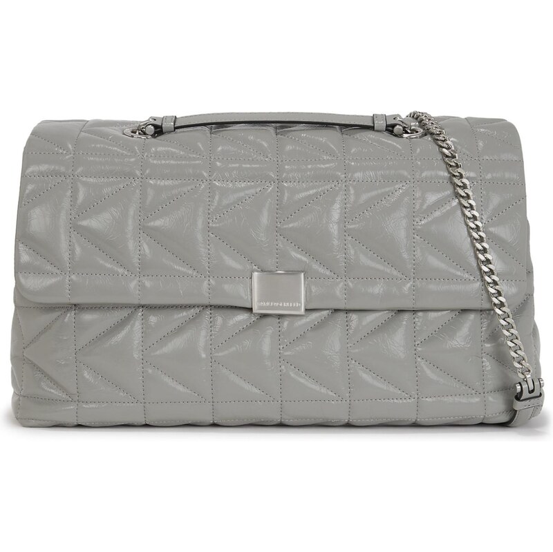 Karl Lagerfeld Kabelka na rameno Kuilt sivá 64008831