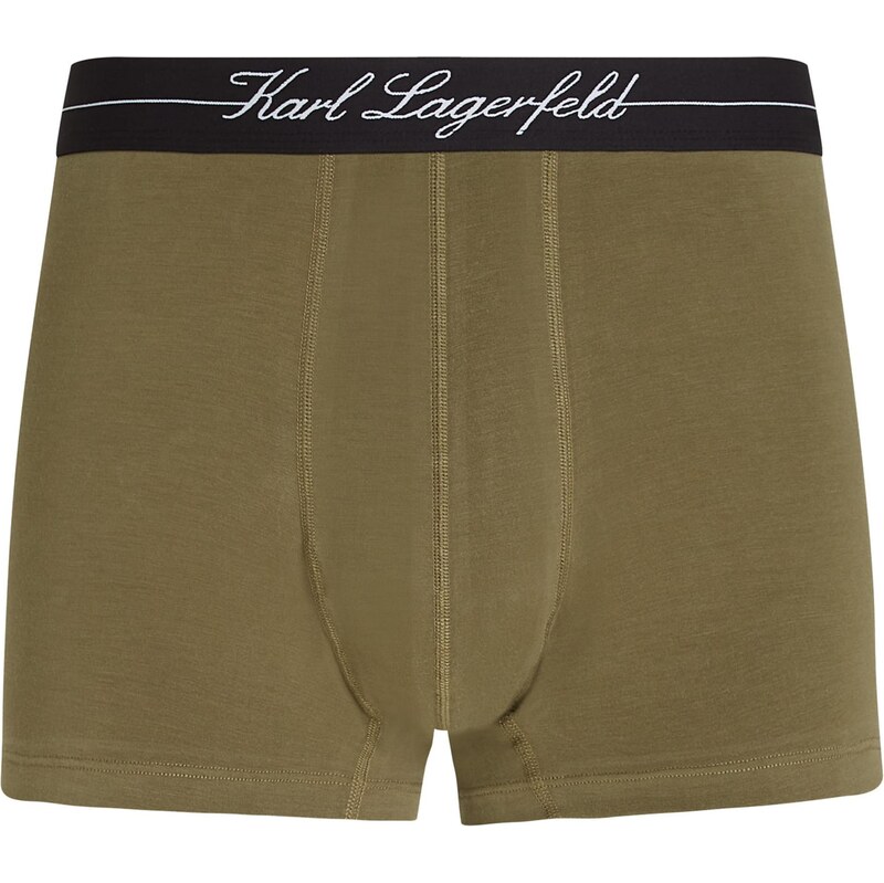 Karl Lagerfeld Boxerky olivová / čierna 63919502