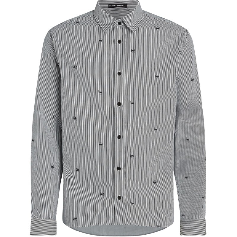 Karl Lagerfeld Košeľa Ikon čierna / biela 63919544