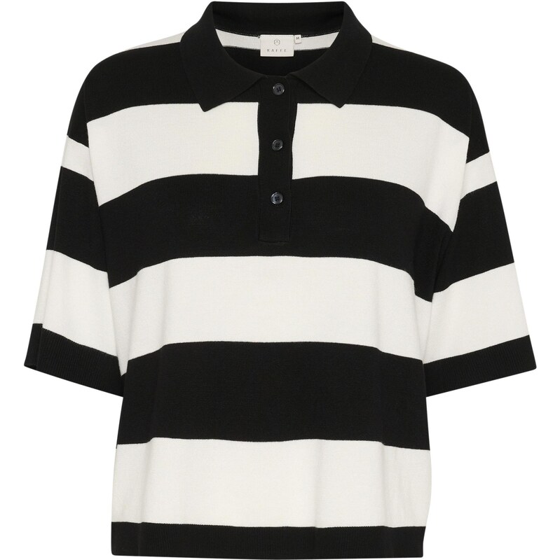 Kaffe Sveter Lizza čierna / biela 63919580