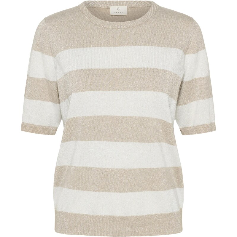 Kaffe Sveter KARegina béžová / prírodná biela 63919603