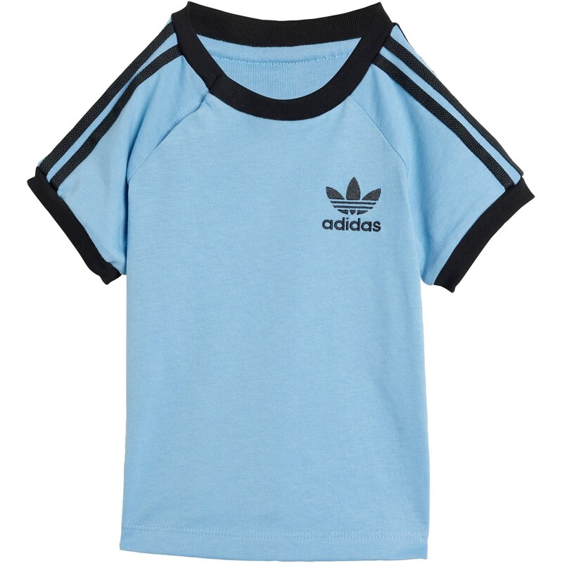 ADIDAS ORIGINALS Tričko 3-Stripes Tee svetlomodrá / čierna 63919711